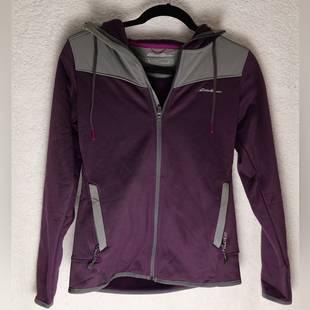 Eddie Bauer: Comfy Purple Base Layer Jacket. Women’s X-small